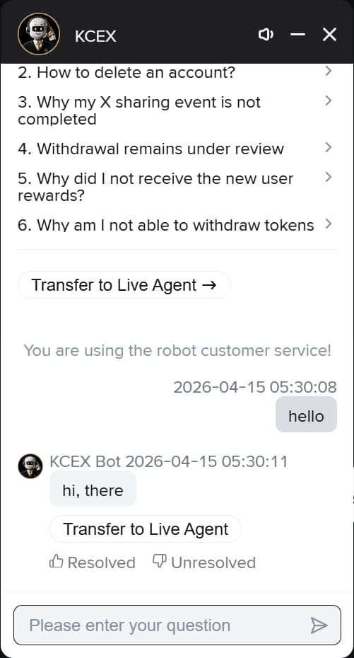 Live chat