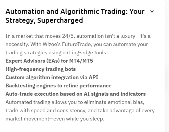 Trading platform information