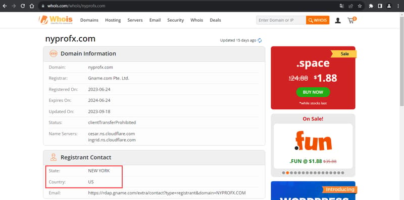 Whois查询公司注册信息