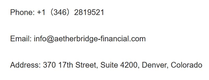 Contact Information & Address Info