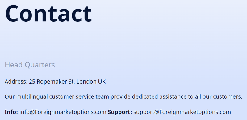Foreignmarketoptions