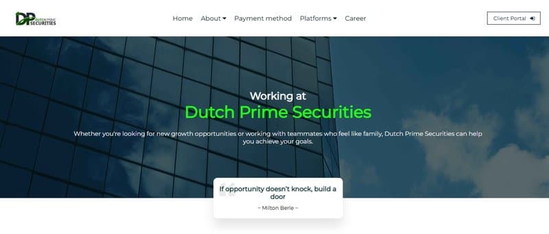 Dutch Prime Securities' official website