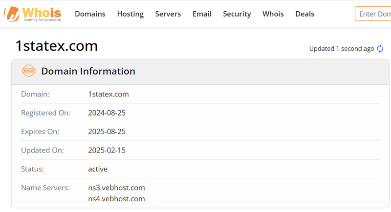 Whois Query Result