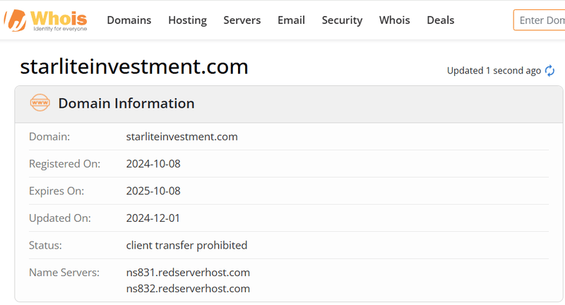 Whois Query Result