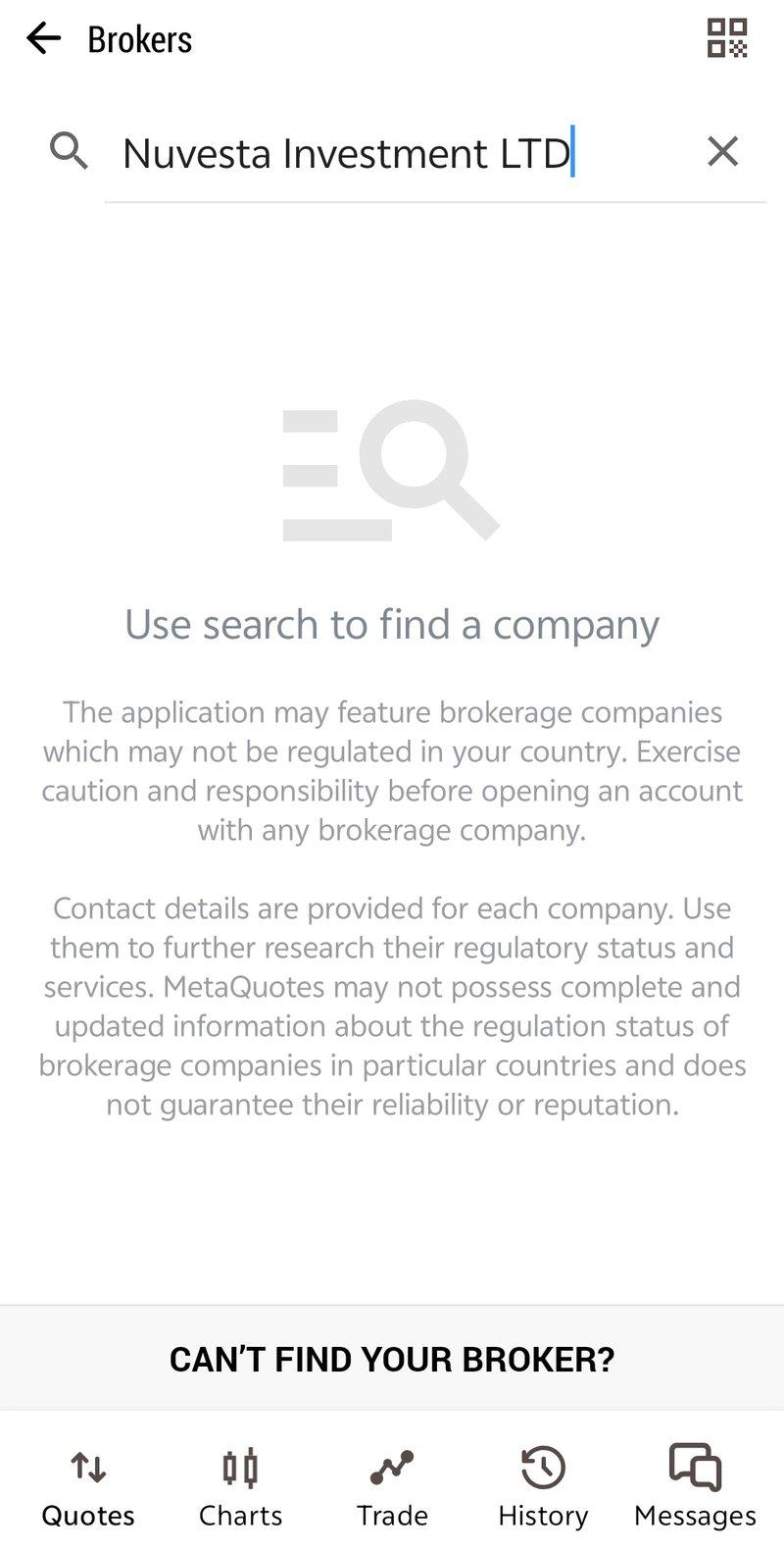 MT5 Query Result