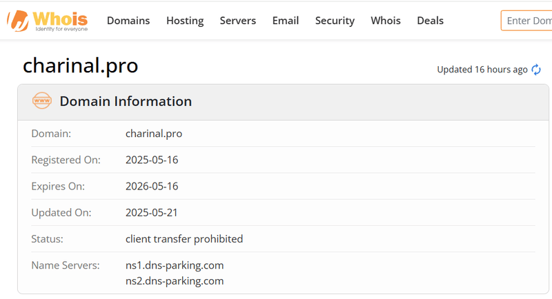Whois Query Result