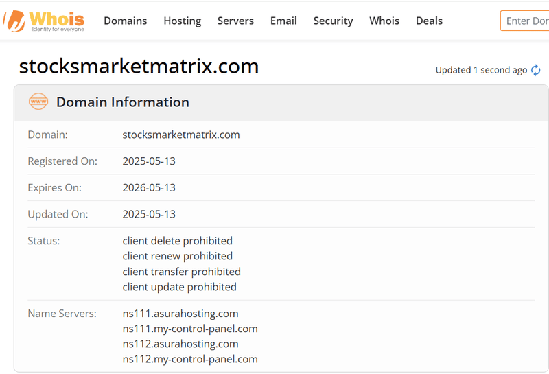 Whois Query Result