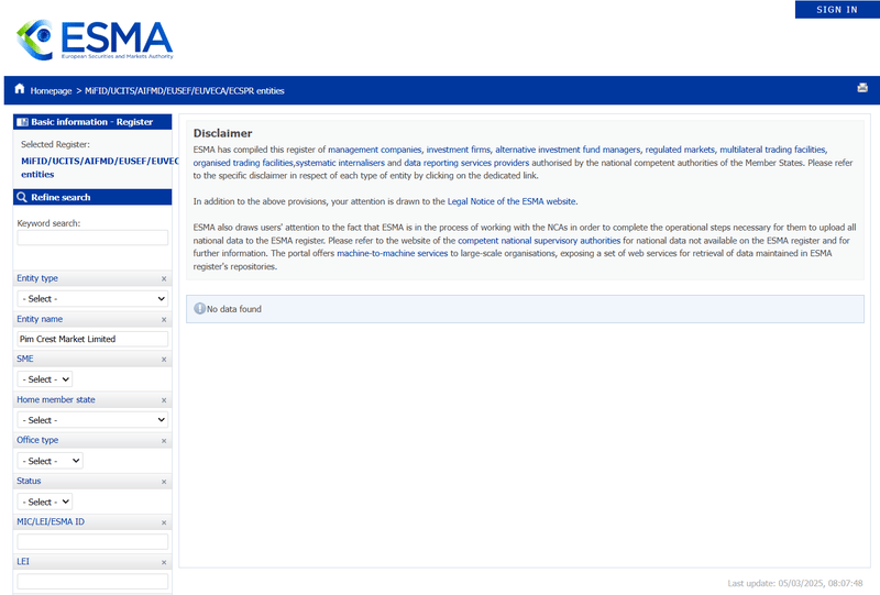 Европейское управление по ценным бумагам и рынкам (ESMA)
