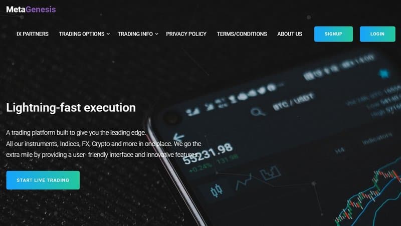 Aircrypt Tradesに似たウェブサイトデザイン