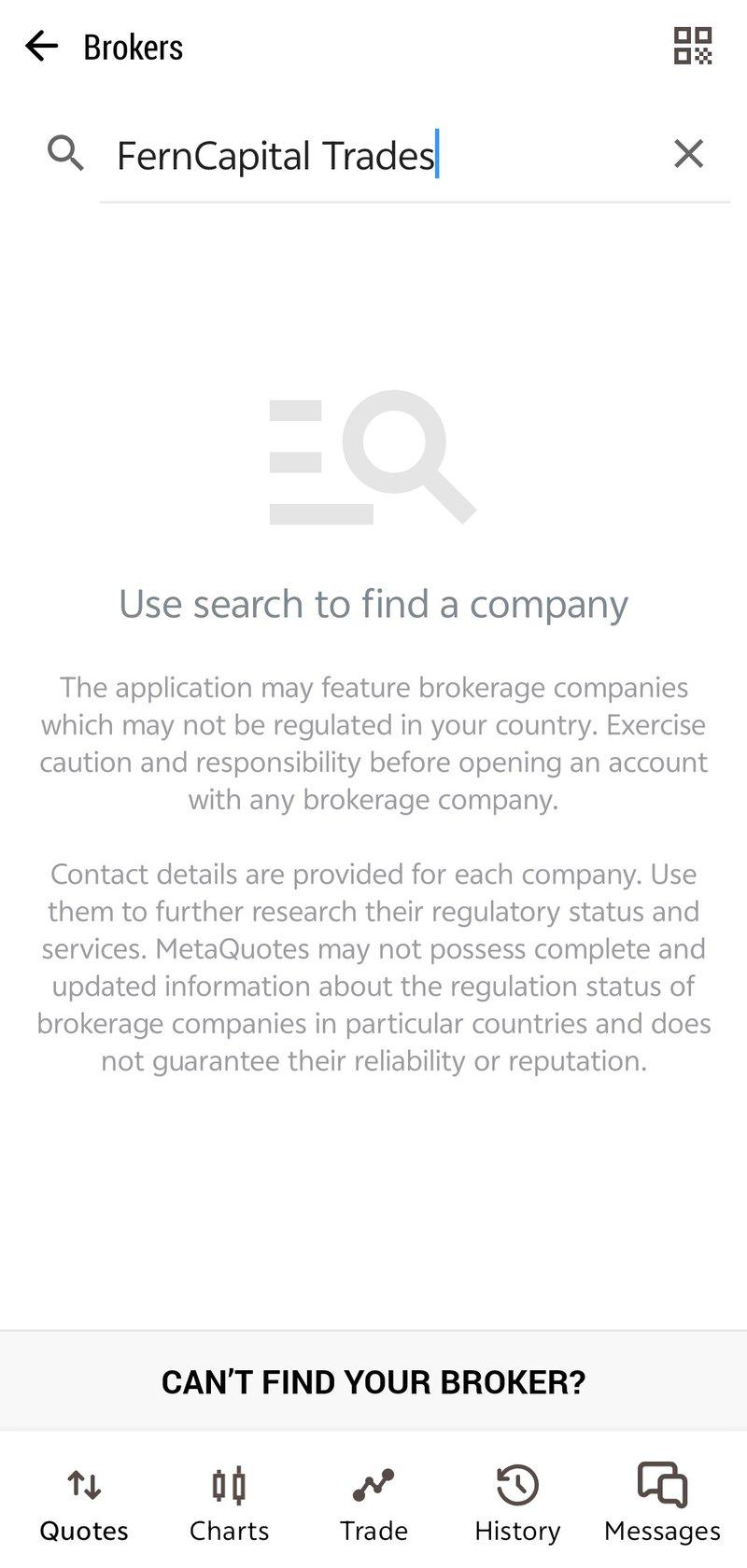 MT5 Query Result