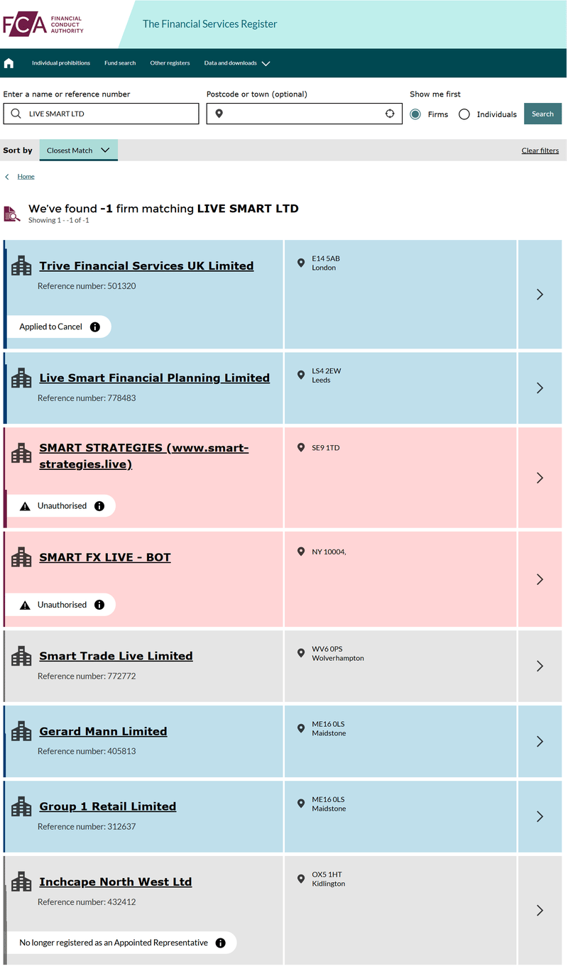 UK Financial Conduct Authority (FCA)