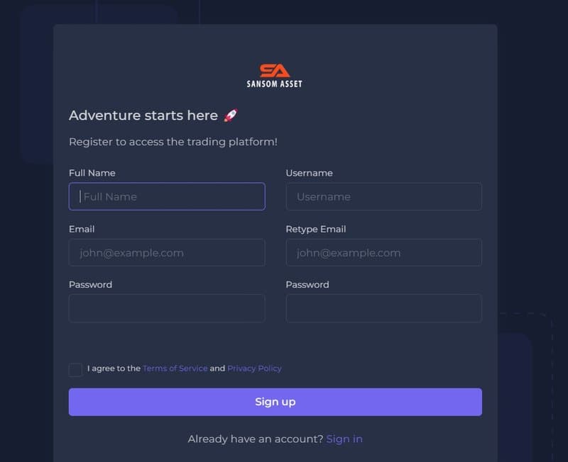 register of Sansom Asset
