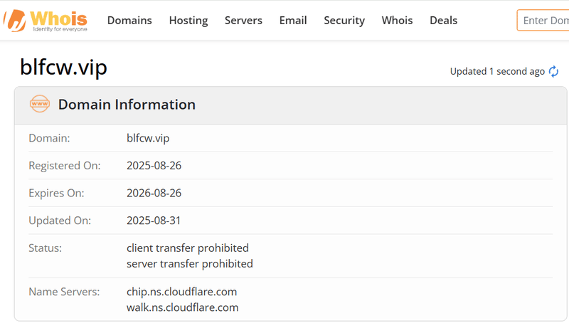 Whois Query Result