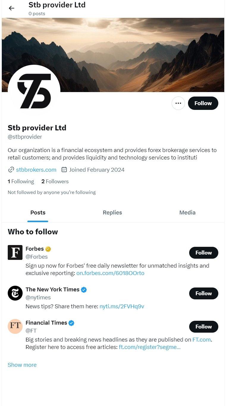 STB Provider's social media