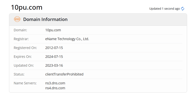Forex Network whois.com domain duration data