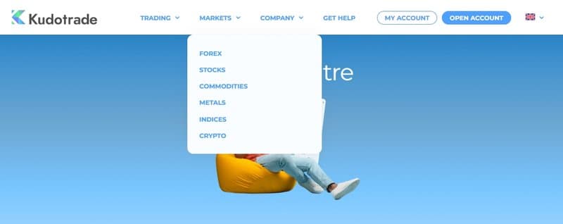 Kudotrade 제공 거래 상품