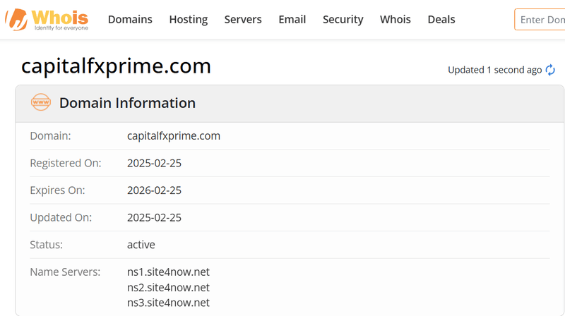 Kết quả tra cứu Whois
