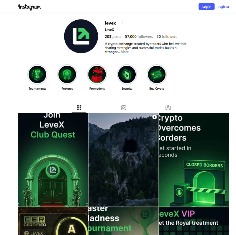 Información de Redes Sociales en Instagram
