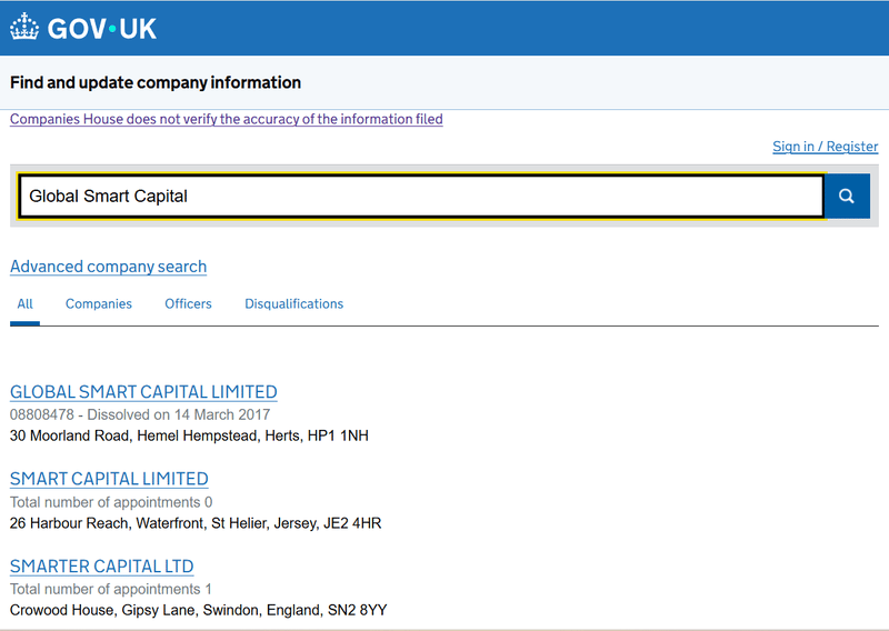 ผลการค้นหาใน Companies House