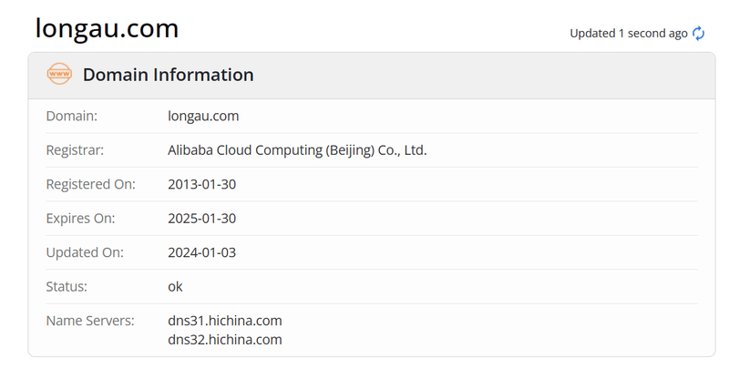 Longau Finance News whois.com Domain Age Data