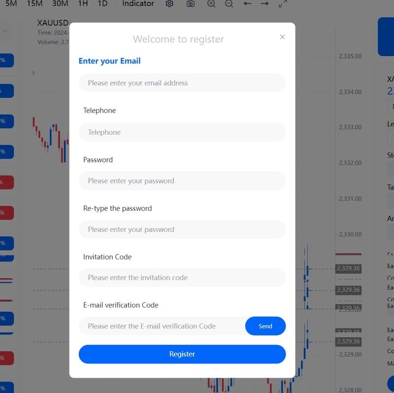 ขั้นตอนการลงทะเบียนบัญชีของ Profit Pulse Finance