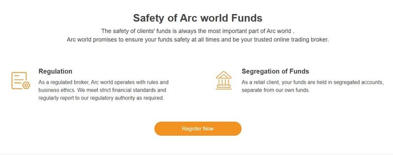 Arc World Global Ltd claims of fund segregation