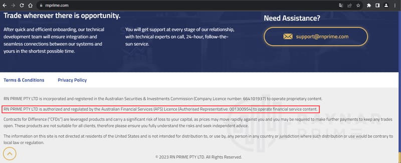 官网显示公司监管信息