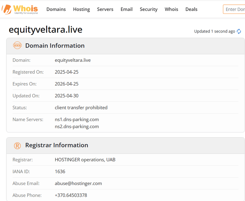 ผลการค้นหา Whois