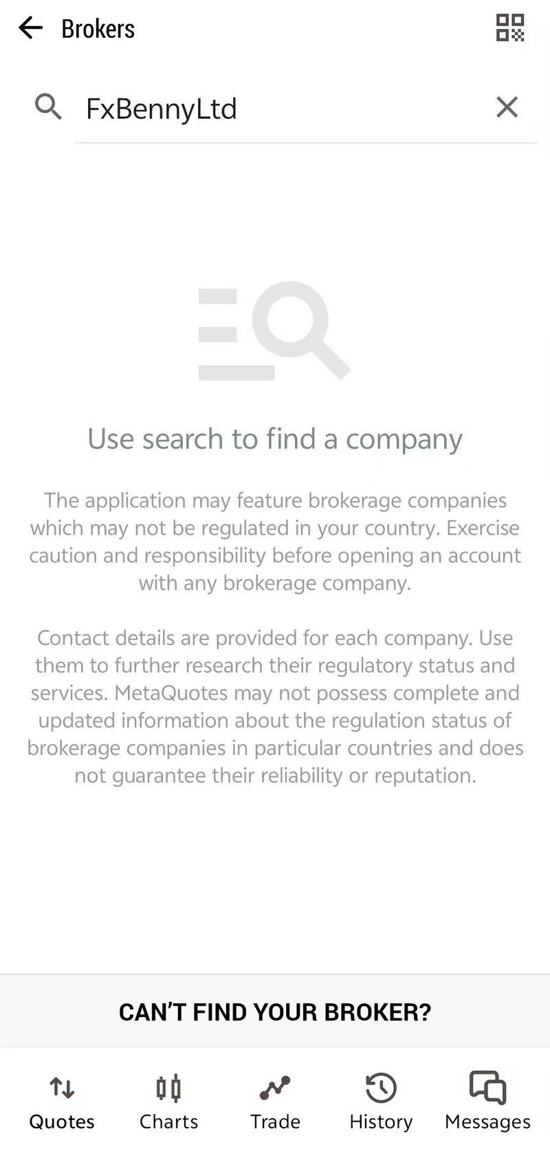 MT5 query results