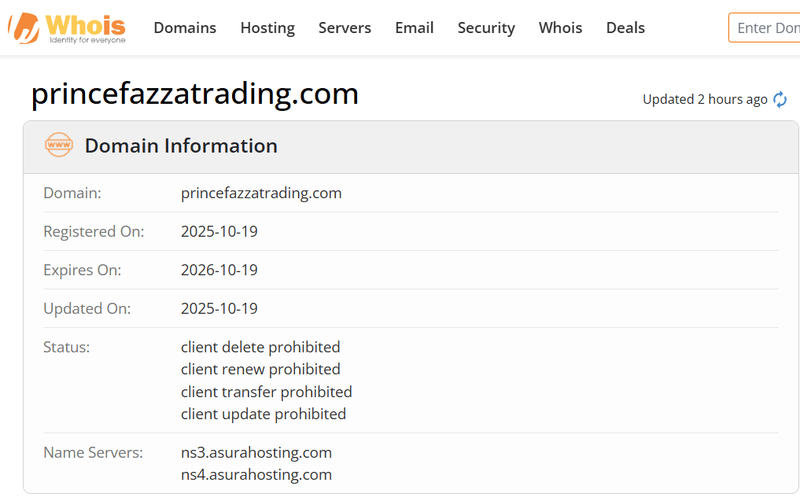 Whois Query Result