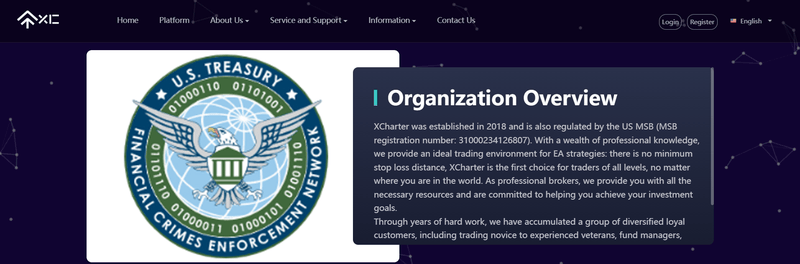 XCharter website information 2