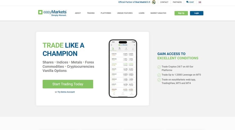 easyMarkets Official Website