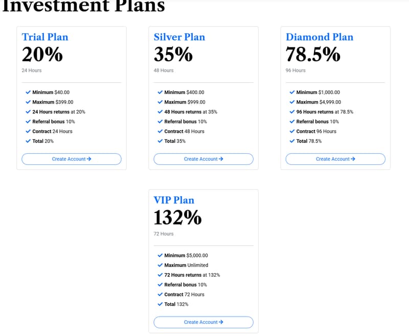 investment plans
