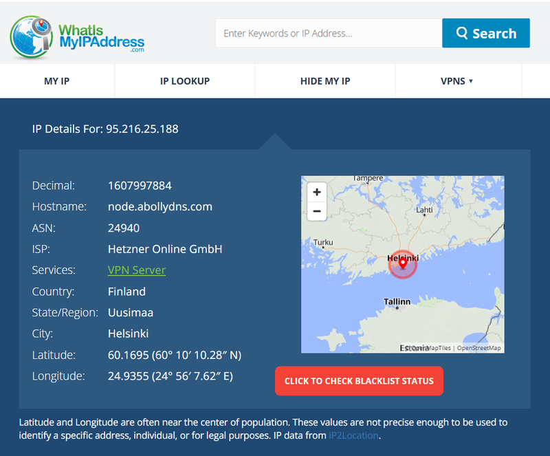 Resultado de la consulta What Is My IP Address