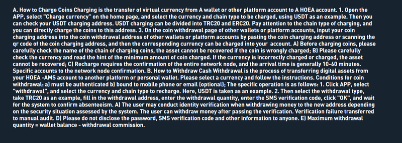 Deposits and Withdrawals