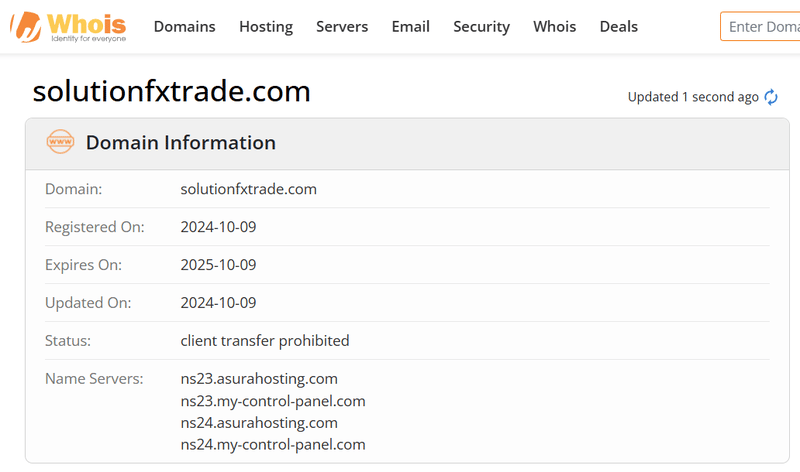 ผลการค้นหา Whois
