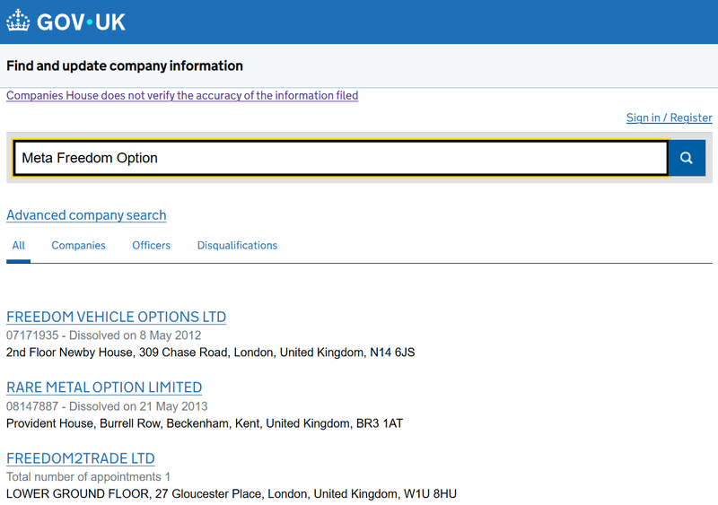 Companies House Query Result
