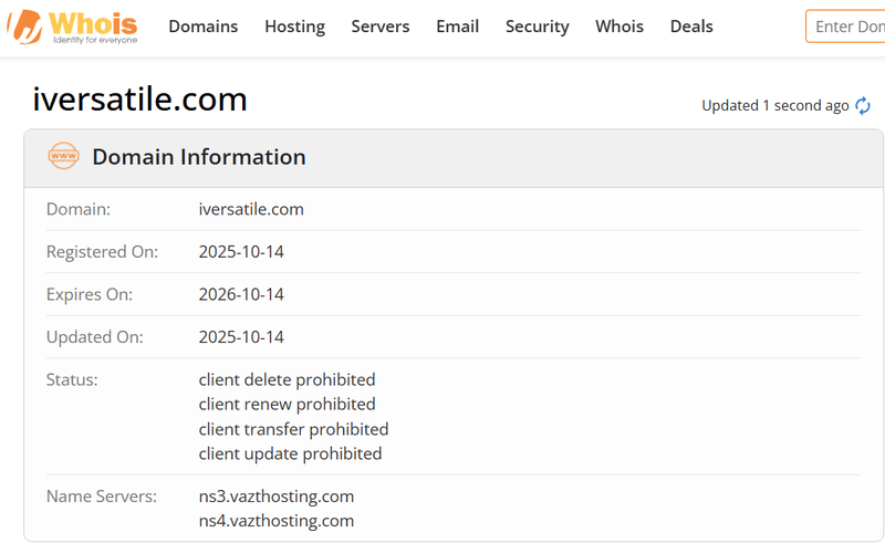 Whois Query Result