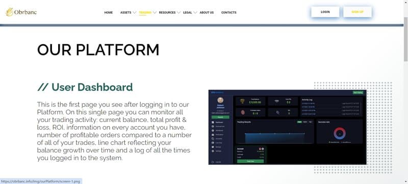Obrbanc's trading software
