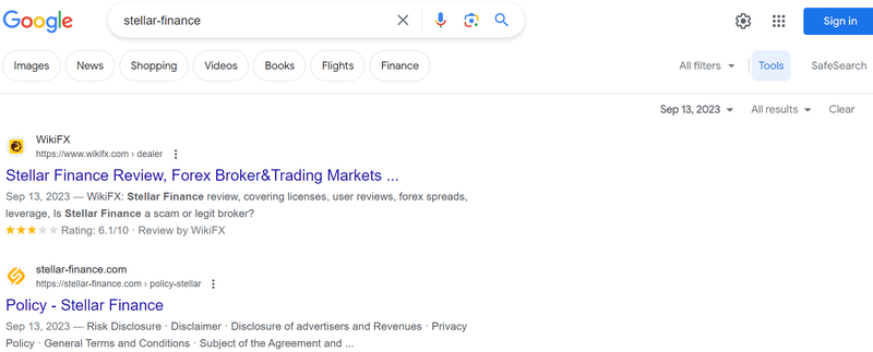 STELLAR FINANCE