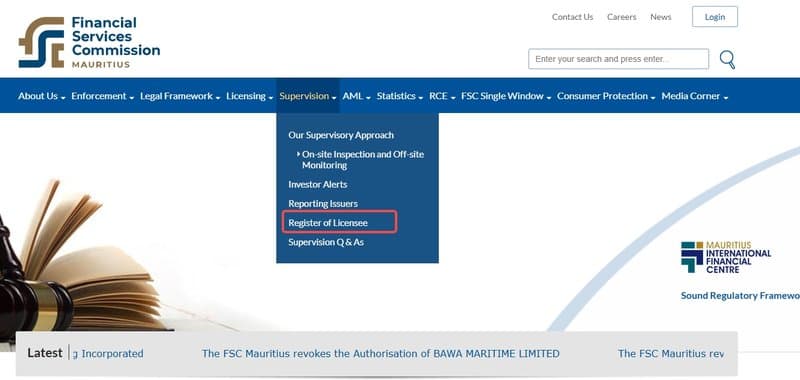 Find Register of Licensee under Supervision