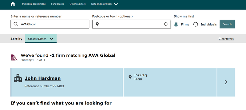 AVA Global  FCA