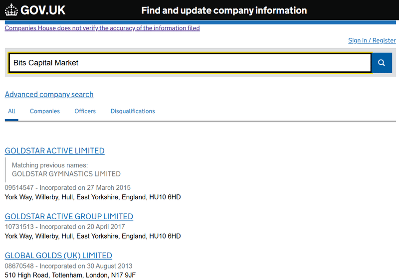 Companies House Query Result