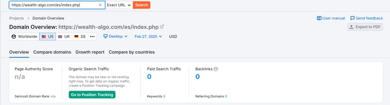 Semrush自然検索トラフィックデータ