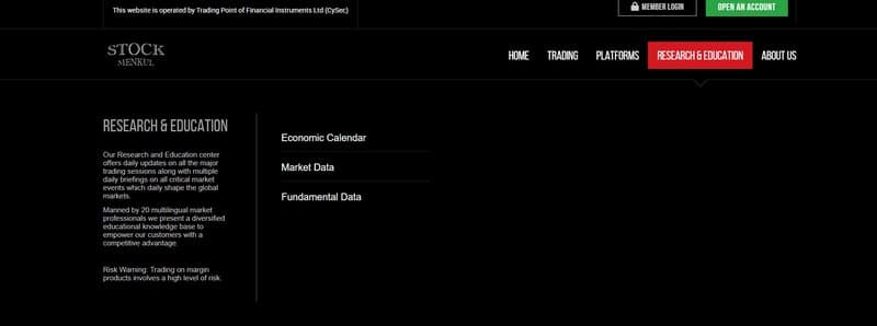 บริการการศึกษาของ STOCK MENKUL