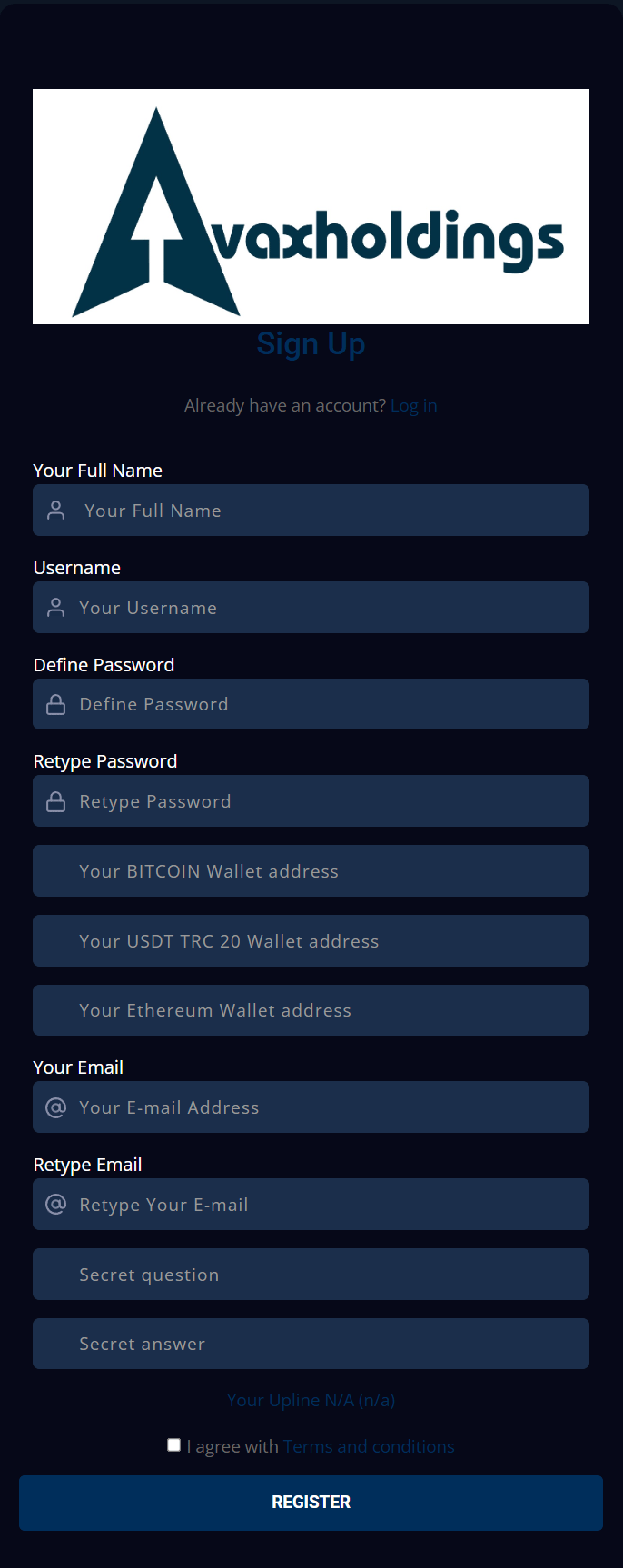 Trading Account Registration Process