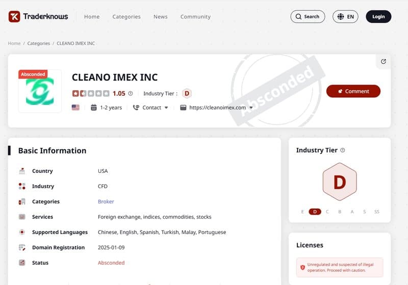 CLEANO IMEX INC