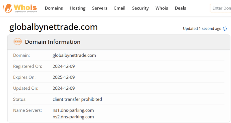 Whois Query Result