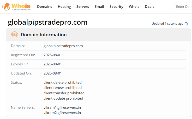 Whois Query Result