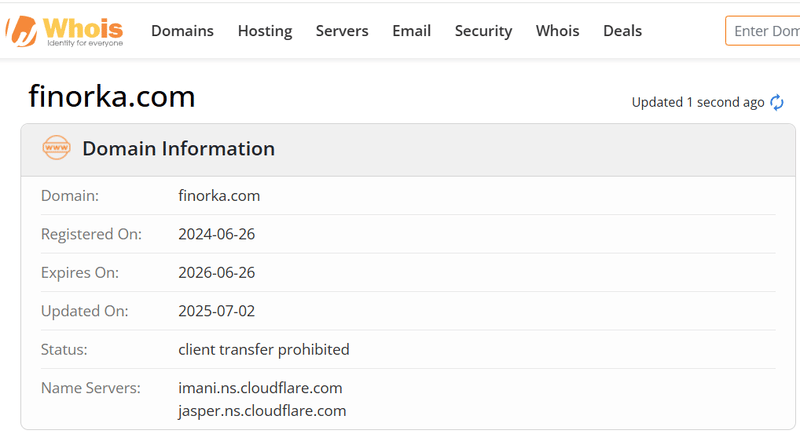 Whois Query Result